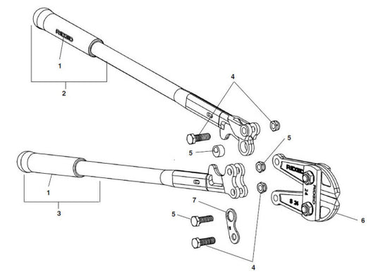 RIDGID 18363 Replacement Head Assembly for S14 Bolt Cutter