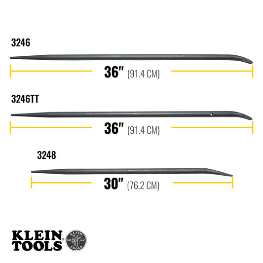 Klein Tools 3246 Connecting Bar, 7/8-Inch Round, 36-Inch - McCally Tool and Supply | Industrial Distributor & Repair
