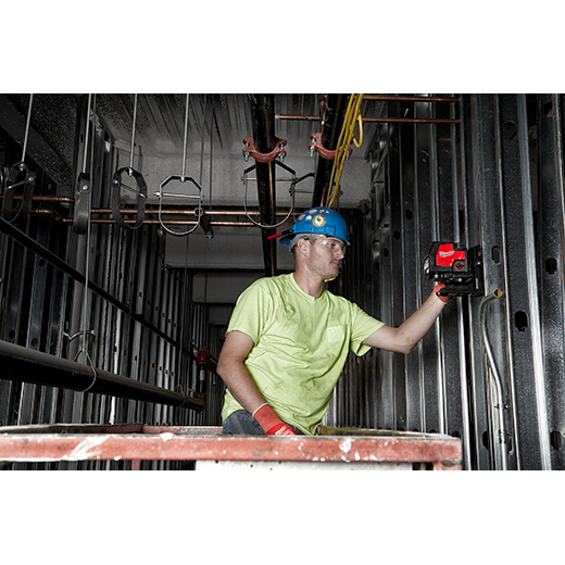 Milwaukee USB Rechargeable Green Cross Line & Plumb Points Laser 3522-21