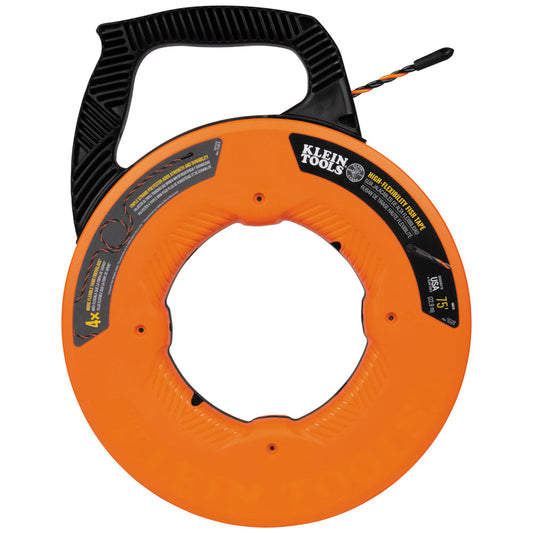 Klein Tools 50375 High Flex Polyester Fish Tape, 75-Foot - McCally Tool and Supply | Industrial Distributor & Repair