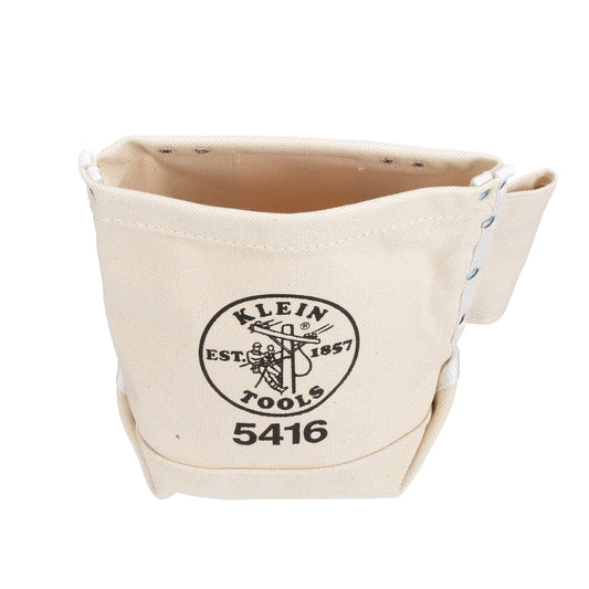 Klein Tools 5416 Tool Bag, Bull-Pin and Bolt Pouch, Belt Strap Connect, 5 x 10 x 9-Inch - McCally Tool and Supply | Industrial Distributor & Repair