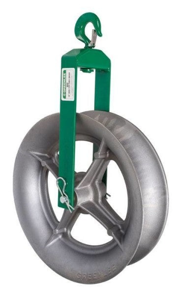 Greenlee 652 Hook-Type Cable Sheave 18" - McCally Tool and Supply | Industrial Distributor & Repair