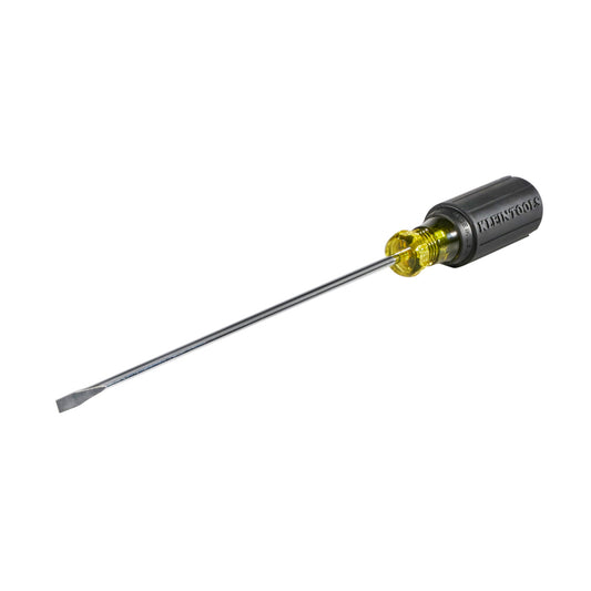Klein Tools 601-8 3/16-Inch Cabinet Screwdriver, 8-Inch Round Shank - McCally Tool and Supply | Industrial Distributor & Repair