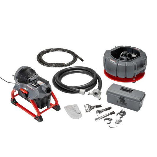 RIDGID 61693 K-5208, 115V 60Hz Sectional Drain Cleaner with Cables Kit