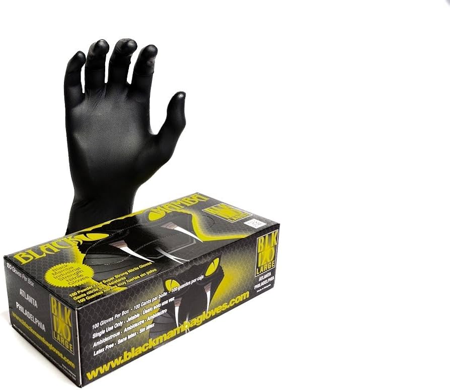 Black Mamba Nitrile Gloves, Large (Box of 100) - McCally Tool and Supply | Industrial Distributor & Repair