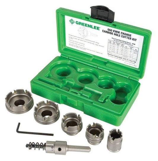 Greenlee 660 Quick Change Stainless Steel Hole Cutter Kit - McCally Tool and Supply | Industrial Distributor & Repair