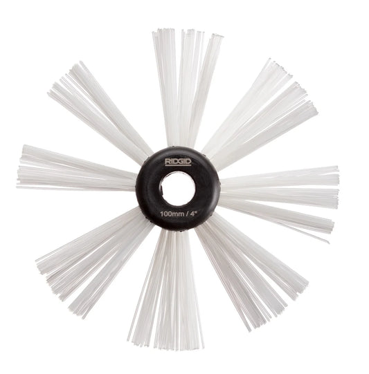 RIDGID 68963 4" (100mm) Nylon Brush for 3/8" (10 mm) Cable - McCally Tool and Supply | Industrial Distributor & Repair