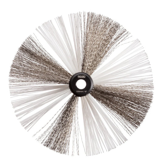 RIDGID 68998 6" (155 mm) Nylon/Steel Brush for 3/8" (10 mm) Cable - McCally Tool and Supply | Industrial Distributor & Repair