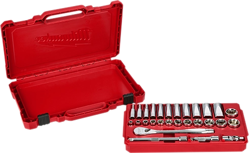 Milwaukee 48-22-9408 3/8" Drive 28pc Ratchet & Socket Set- SAE
