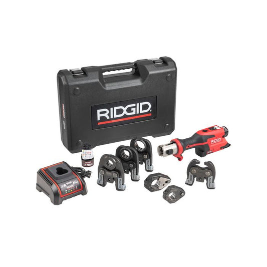 RIDGID 78228 RP 251 Press Tool Battery Kit 1/2"-1" MegaPress Jaws and 1/2"-3/4" Rings with C1 Actuator - McCally Tool and Supply | Industrial Distributor & Repair