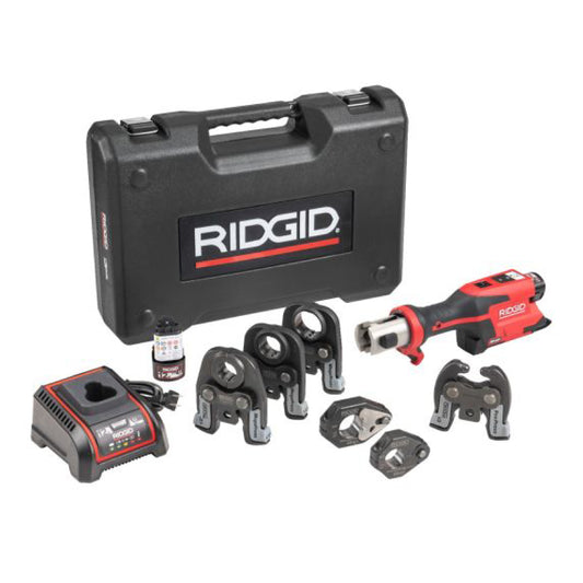 RIDGID 78228 RP 251 Press Tool Battery Kit 1/2"-1" MegaPress Jaws and 1/2"-3/4" Rings with C1 Actuator - McCally Tool and Supply | Industrial Distributor & Repair