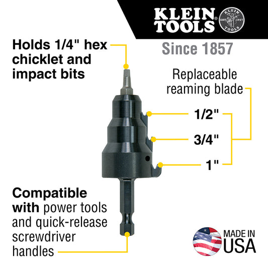 Klein Tools 85091 Power Conduit Reamer - McCally Tool and Supply | Industrial Distributor & Repair