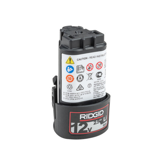 RIDGID 55183 12V Advanced Lithium 2.5Ah Rechargeable Battery - McCally Tool and Supply | Industrial Distributor & Repair