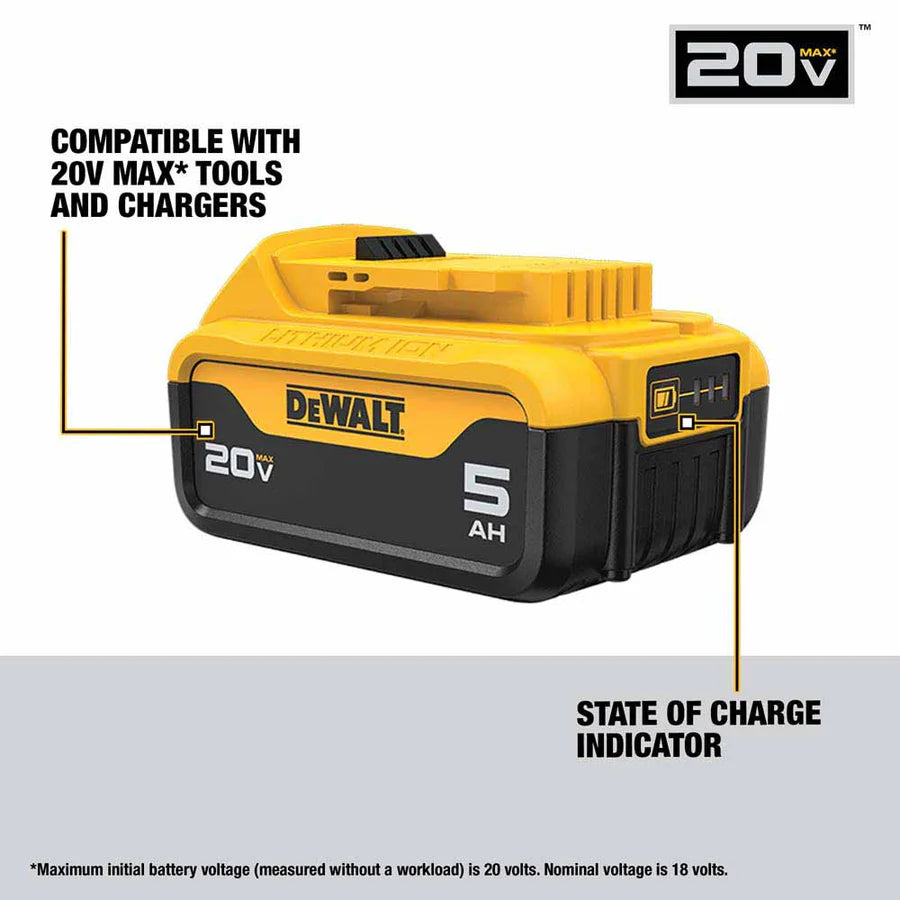 DeWALT DCB205-2 20V MAX 5Ah Battery (2 PK) - McCally Tool and Supply | Industrial Distributor & Repair