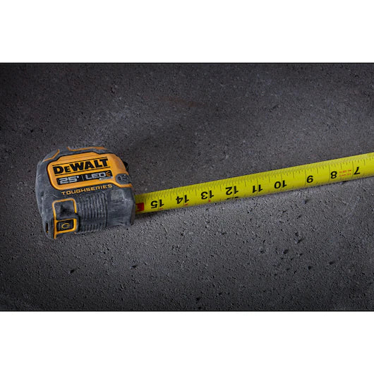 DeWALT DWHT35625S TOUGHSERIES™ 25 FT Lighted Tape Measure