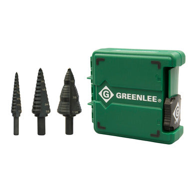 Greenlee GSBSET3 Step Bit Set (#1, #4, #9) - McCally Tool and Supply | Industrial Distributor & Repair