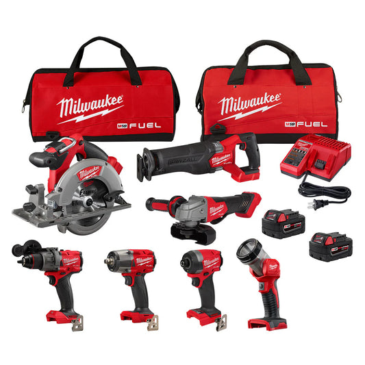 Milwaukee 3697-27 M18 Fuel 7-Tool Combo Kit - McCally Tool and Supply | Industrial Distributor & Repair