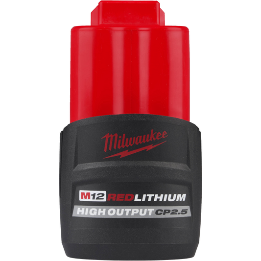 Milwaukee 48-11-2425 M12 REDLITHIUM High OUTPUT CP2.5 Battery Pack - McCally Tool and Supply | Industrial Distributor & Repair
