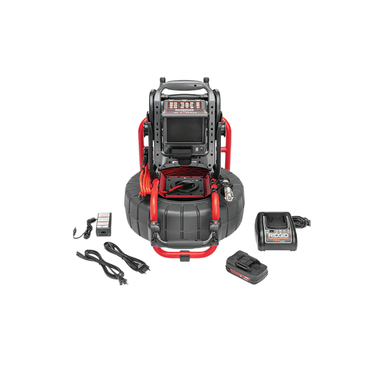 RIDGID 63818 SeeSnake Compact M40 System with CS6x Versa Monitor, 1 Battery and Charger - McCally Tool and Supply | Industrial Distributor & Repair