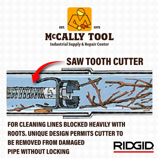 RIDGID 92505 T-408 Sawtooth Cutter 3" - McCally Tool and Supply | Industrial Distributor & Repair