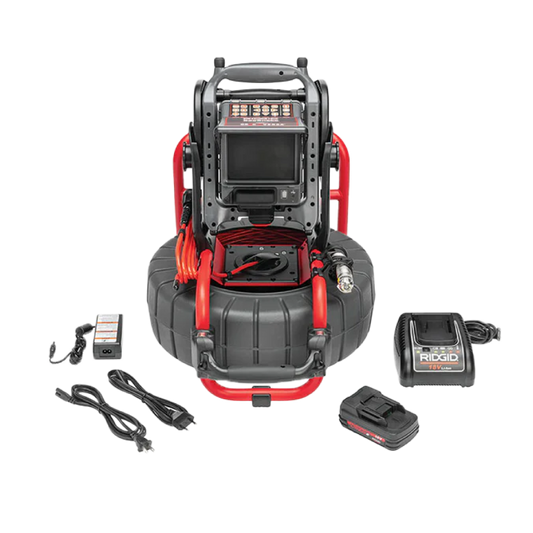 RIDGID 63818 SeeSnake Compact M40 System with CS6x Versa Monitor, 1 Battery and Charger - McCally Tool and Supply | Industrial Distributor & Repair