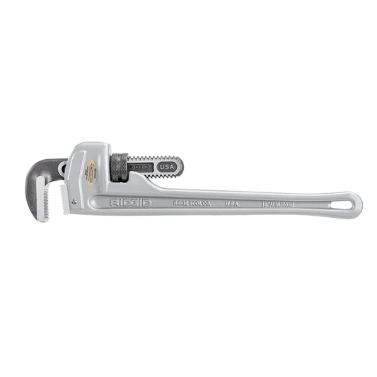 RIDGID 31100 18" Aluminum Straight Pipe Wrench - McCally Tool and Supply | Industrial Distributor & Repair
