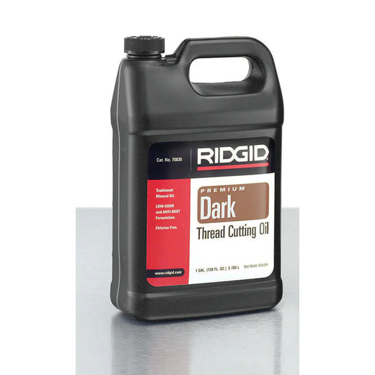 RIDGID 70830 Low Odor Anti-Misting Dark Thread Cutting Oil (1 Gallon) - McCally Tool and Supply | Industrial Distributor & Repair