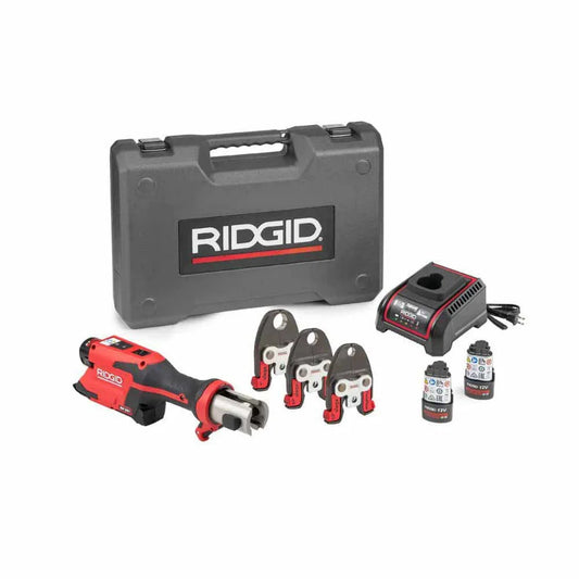 RIDGID 78168 RP 251 Press Tool Battery Kit with 1/2", 3/4" and 1" PureFlow Jaws - McCally Tool and Supply | Industrial Distributor & Repair