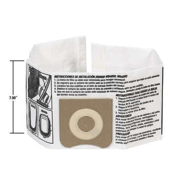 RIDGID 23738 VF3501 Pleated Air Bag for Small Vacuums - McCally Tool and Supply | Industrial Distributor & Repair