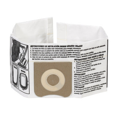 RIDGID 23738 VF3501 Pleated Air Bag for Small Vacuums - McCally Tool and Supply | Industrial Distributor & Repair