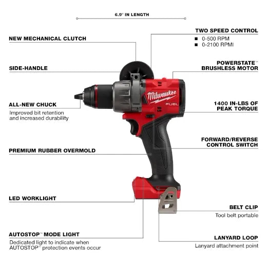 Milwaukee 2903-20 M18 FUEL 1/2in. Drill/Driver (Bare Tool)
