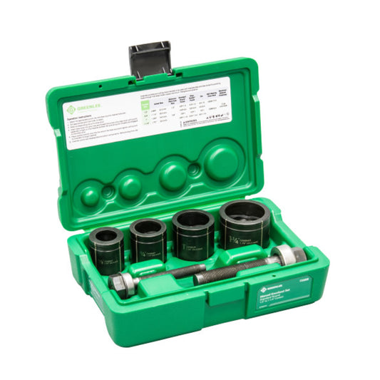 Greenlee 735BB Standard Round 1/2" - 1-1/4" Manual Knockout Set - McCally Tool and Supply | Industrial Distributor & Repair
