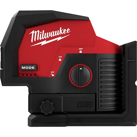 Milwaukee 3622-20 M12™ Green Cross Line and Plumb Points Laser - McCally Tool and Supply | Industrial Distributor & Repair