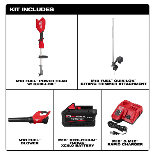 Milwaukee 3031-21 M18 FUEL™ String Trimmer/Blower Combo Kit - McCally Tool and Supply | Industrial Distributor & Repair