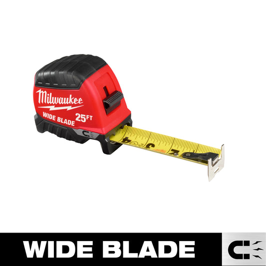 Milwaukee 48-22-1225M 25ft Wide Blade Magnetic Tape Measure - McCally Tool and Supply | Industrial Distributor & Repair