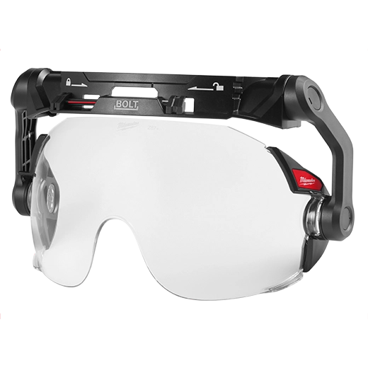 Milwaukee 48-73-1411 BOLT™ Eye Visor - Clear Dual Coat Lens (Compatible with Milwaukee® Safety Helmets) - McCally Tool and Supply | Industrial Distributor & Repair