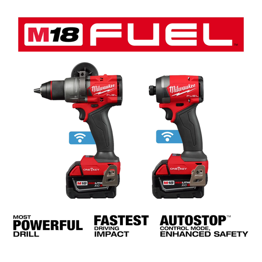 Milwaukee 3696-22 M18 FUEL™ 2-Tool Combo Kit w/ ONE-KEY™ - McCally Tool and Supply | Industrial Distributor & Repair