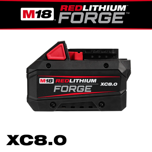 Milwaukee 48-11-1881 M18™ REDLITHIUM™ FORGE™ XC8.0 Battery Pack - McCally Tool and Supply | Industrial Distributor & Repair