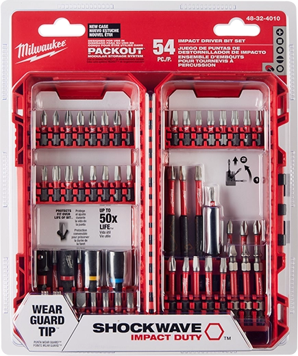 Milwaukee 48-32-4010 SHOCKWAVE™ Impact Duty Driver Bit Set - 54PC
