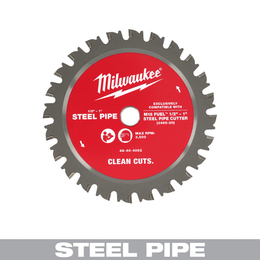 Milwaukee 48-40-4062 1/2” – 1” Steel Pipe Cutting Blade - McCally Tool and Supply | Industrial Distributor & Repair