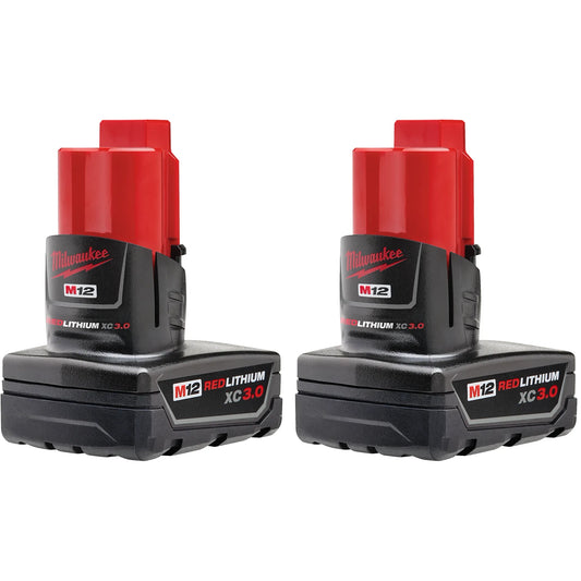 Milwaukee 48-11-2412 M12 REDLITHIUM™ XC Battery Two Pack - McCally Tool and Supply | Industrial Distributor & Repair
