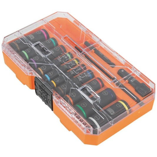 Klein Tools 65239 KNECT™ Flip-20 Impact Socket Set, SAE and Metric, 13-Piece - McCally Tool and Supply | Industrial Distributor & Repair
