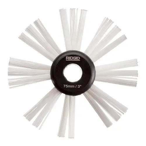 RIDGID 68958 3" (75mm) Nylon Cleaning Brush for 3/8" (10mm) Cable