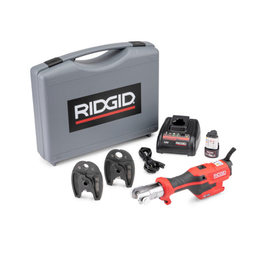 RIDGID 72543 RP 115 Press Tool Kit with PureFlow Jaws (1/2” – 3/4”) - McCally Tool and Supply | Industrial Distributor & Repair
