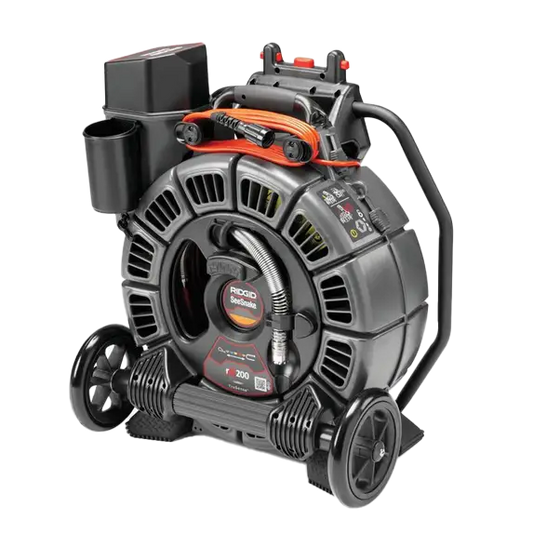 RIDGID 63663 SeeSnake rM200B, 165', 25mm Self-Leveling Camera with TruSense, D2B Drum - McCally Tool and Supply | Industrial Distributor & Repair
