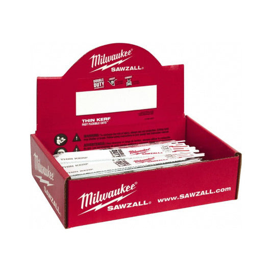 Milwaukee 48-01-7093 8" 8/12 TPI SAWZALL Blades (100 Pk)