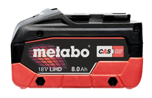 Metabo 625369000 8.0Ah LiHD Battery Pack 18V - McCally Tool and Supply | Industrial Distributor & Repair