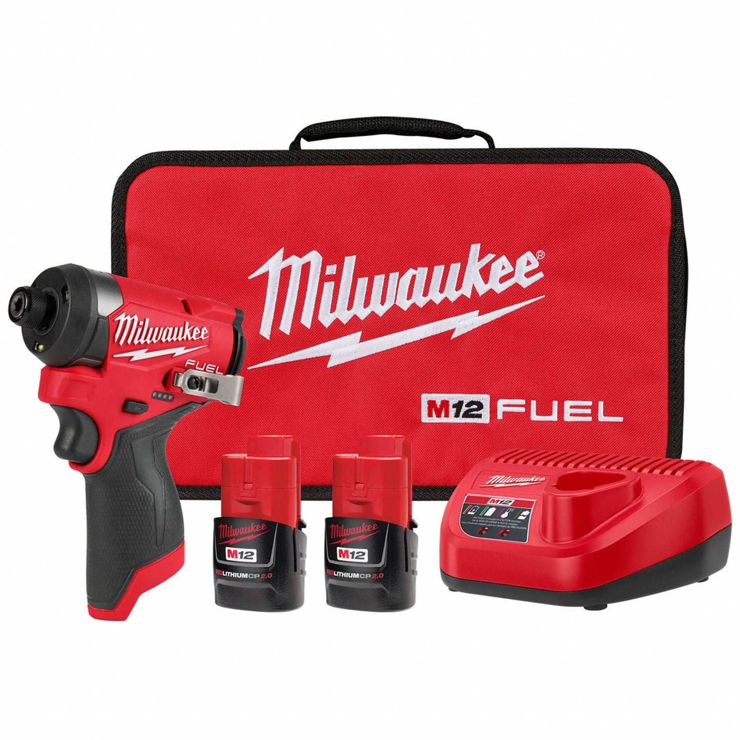 Milwaukee M12 FUEL™ 1/4" Hex Impact Driver Kit 3453-22