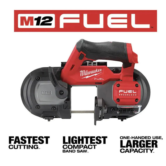 Milwaukee 2529-20 M12 FUEL™ Compact Band Saw (Bare Tool) - McCally Tool and Supply | Industrial Distributor & Repair