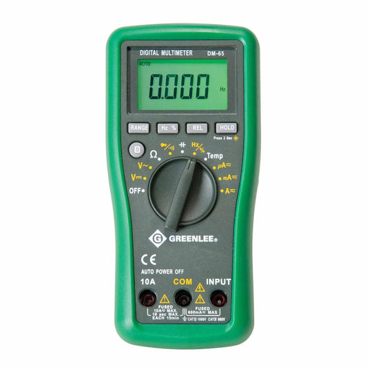 Greenlee DM-65 Digital Multimeter - McCally Tool and Supply | Industrial Distributor & Repair